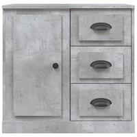 Dressoir 70x35,5x67,5 cm bewerkt hout betongrijs - thumbnail