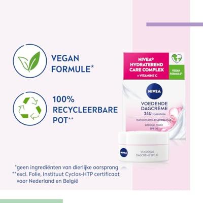 NIVEA Voedende Dagcreme SPF30 50ml Gezichtscreme Met natuurlijke amandelolie Droge huid bij Jumbo NIVEA Voedende Dagcreme SPF30 50ml Gezichtscreme Met natuurlijke amandelolie Droge huid bij Jumbo