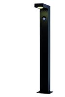 Lucide TEXAS-IR - Sokkellamp - LED - 1x7W 3000K - IP54 - Beweging & dag/nacht sensor (uitschakelbaar) - Antraciet - thumbnail