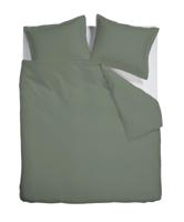 Ambiante Dekbedovertrek Bamboo Uni Green-Lits-jumeaux (240 x 200/220 cm) - thumbnail
