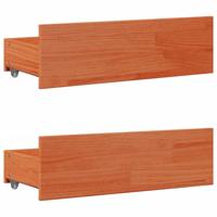 Bedframe zonder matras met lades grenenhout wasbruin 140x200 cm - thumbnail