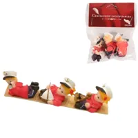 Decoratie mini matroos polyresin 4 cm 3 stuks | 48 stuks - thumbnail