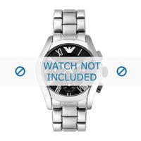 Armani horlogeband AR0674 Staal Zilver 18mm - thumbnail