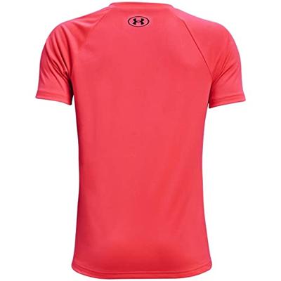 Kinder-T-Shirt met Korte Mouwen Under Armour Tech Hybrid Rood - Maat: XL
