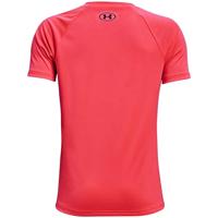 Kinder-T-Shirt met Korte Mouwen Under Armour Tech Hybrid Rood - Maat: XL - thumbnail