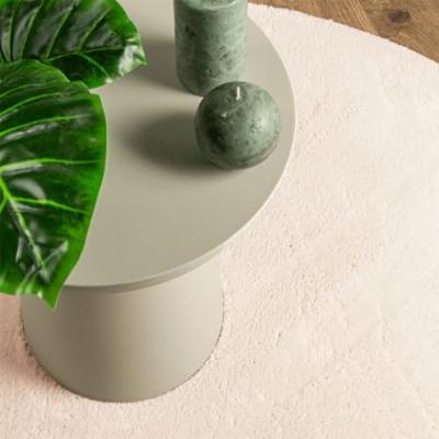 Vloerkleed laagpolig zacht en wasbaar 80 cm beige Vloerkleed laagpolig zacht en wasbaar 80 cm beige