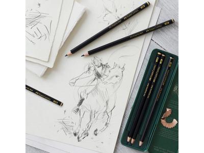 Faber Castell Grafietpotlood Pitt Mat Etui a 6 stuks