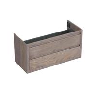 Onderkast Forzalaqua Gela 120x51x60 cm 2 Softclose Lades Eiken Silver Grey Forzalaqua - thumbnail