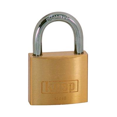 Kasp K12040D4 Hangslot 40 mm Goud-geel Sleutelslot