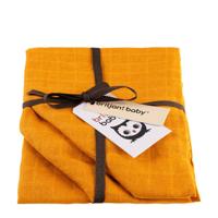 Briljant Baby hydrofiel luier Uni - set van 3 oker - thumbnail