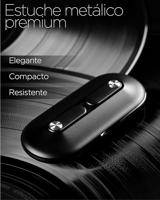 KSIX Leaf Draadloze hoofdtelefoon met geïntegreerde microfoon, multifunctionele touch-bediening en spraakbediening, Bluetooth 5.0 en oplaadbox, zwart - thumbnail