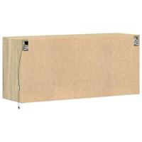 Tv-wandmeubel met LED-verlichting 100x31x45 cm sonoma eiken - thumbnail