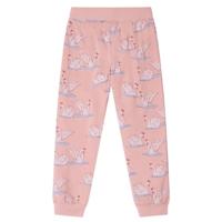 Kinderpyjama met lange mouwen zwanenprint 92 lichtroze - thumbnail