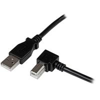 StarTech.com USB-adapterkabel 3 m voor haakse printers, 1 x USB-A-stekker, recht, 1 x USB-B-stekker, schuin - thumbnail
