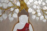 Wanddecoratie DKD Home Decor Beige Gouden 70 x 4 x 100 cm - thumbnail