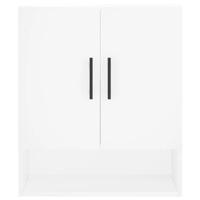 Wandkast 60x31x70 cm bewerkt hout wit - thumbnail