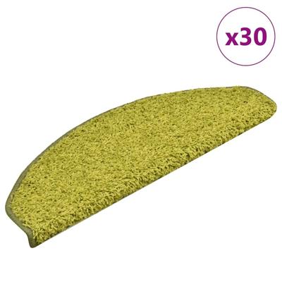 Trapmatten 30 stuks 65x21x4 cm Groen Halfrond Groot