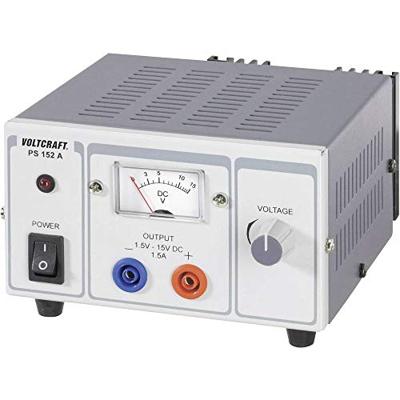 VOLTCRAFT PS-1152 A Labvoeding, regelbaar 1.5 - 15 V/DC 1.5 - 1 A 22.5 W Aantal uitgangen: 1 x VOLTCRAFT PS-1152 A Labvoeding, regelbaar 1.5 - 15 V/DC 1.5 - 1 A 22.5 W Aantal uitgangen: 1 x