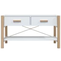 Tv-meubel 82x38x45 cm bewerkt hout wit - thumbnail