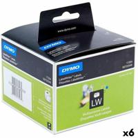 Printerlabels Dymo Wit Zwart 32 x 57 mm 1000 Onderdelen (6 Stuks) - thumbnail