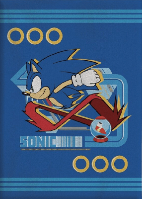 Sonic Fleece plaid rings 100 x 140 cm