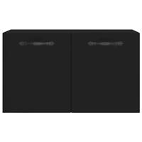 Wandkast 60x36,5x35 cm bewerkt hout zwart - thumbnail