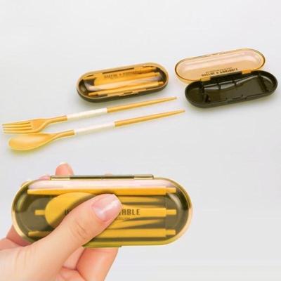 2 PCS Mini Outdoor Portable Travel Sets Candy Color Folding Dinner Set Student Kids Kitchen Tool(Yellow) 2 PCS Mini Outdoor Portable Travel Sets Candy Color Folding Dinner Set Student Kids Kitchen Tool(Yellow)