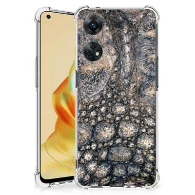 OPPO Reno8 T 4G Case Anti-shock Krokodillenprint OPPO Reno8 T 4G Case Anti-shock Krokodillenprint