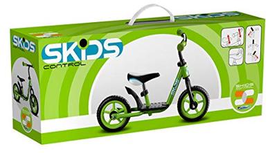 Skids Control Loopfiets met 2 wielen 10 Inch Junior Groen/Zwart