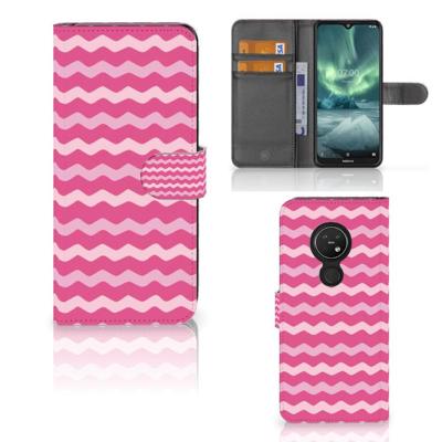 Nokia 7.2 | Nokia 6.2 | Telefoon Hoesje | Waves Pink Nokia 7.2 | Nokia 6.2 | Telefoon Hoesje | Waves Pink