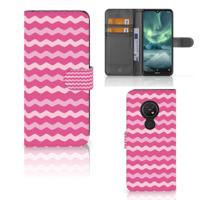 Nokia 7.2 | Nokia 6.2 | Telefoon Hoesje | Waves Pink - thumbnail