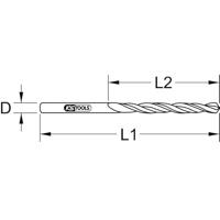 KS Tools 3303135 HSS-G-Co 5 Metaal-spiraalboorset 13.5 mm 1 stuk(s) - thumbnail