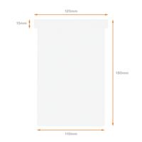 Nobo T-planbordkaarten index 4, ft 180 x 124 mm, wit - thumbnail