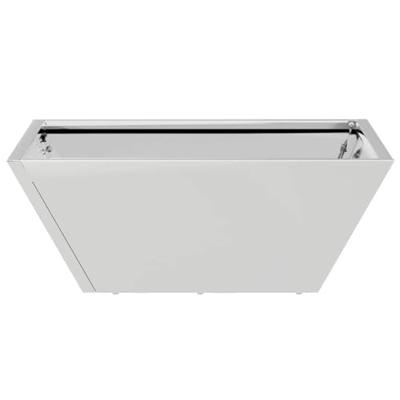 VidaXL Tuin bloempot zilver 40 x 40 x 15 cm roestvrij staal VidaXL Tuin bloempot zilver 40 x 40 x 15 cm roestvrij staal