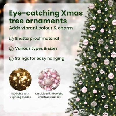 Kunstkerstboom met 300 LED met standaard Groen 180 cm PE en PVC