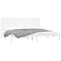 Bedframe massief hout wit 180x200 cm - thumbnail