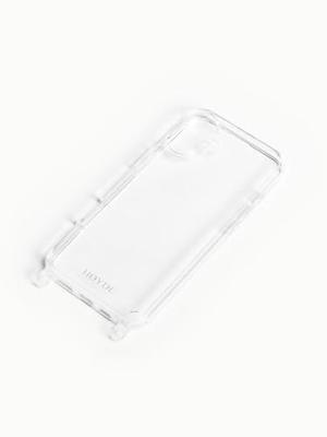 Høyde iPhone 16 hoesje - Backcover met siliconen ringen - Transparant