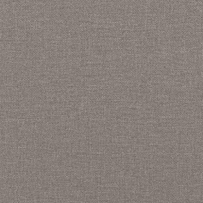 Bankje met rugleuning 120x62x75,5 cm stof taupe