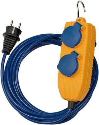 Brennenstuhl Verlengsnoer IP54 met Powerblock 5m blauw - 1161750020 Brennenstuhl Verlengsnoer IP54 met Powerblock 5m blauw - 1161750020