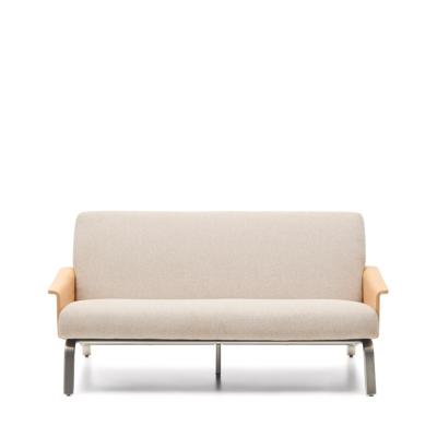 Kave Home Amsen 2-zits bank Lichtbruin multiplex eiken