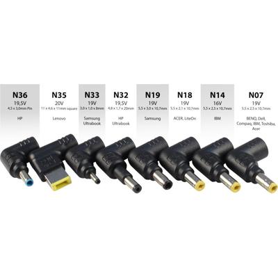 Inter-Tech ARGUS NB-90SA Binnen 90W Zwart netvoeding & inverter