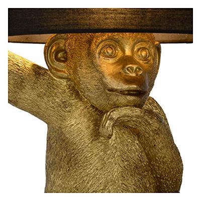 Lucide EXTRAVAGANZA CHIMP - Tafellamp - Ø 30 cm - 1xE14 - Zwart