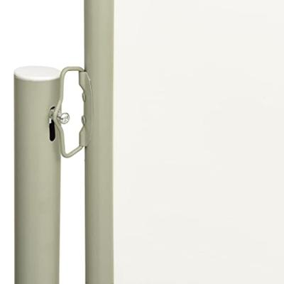 VidaXL Tuinscherm uittrekbaar 140x300 cm crème