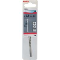 Bosch 2608585909 HSS DIN338 spiraalboor [2st] geslepen 2.5 x 57/30 mm - thumbnail