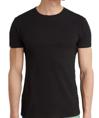 Ondershirts heren 2-pack basic - ronde hals - Slim fit heren T-shirt katoen