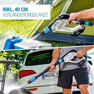 GLORIA - MultiJet 18V - Multifunctioneel mobiel hogedrukreinigingssysteem (2 -5Ah accu en oplader meegeleverd)