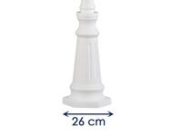 KonstSmide Klassieke staande lantaarnFirenze 2-lichts wit - 7234-250 - thumbnail