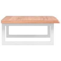 Badkamer wandschap staal en massief eikenhout - thumbnail