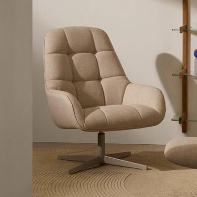 Kave Home Draaifauteuil 'Jaspe' Structuurstof, kleur Beige Kave Home Draaifauteuil 'Jaspe' Structuurstof, kleur Beige