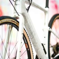 Unleazhed Unscratch - Gravelbike frame protection film BPG01 Topolines black - thumbnail